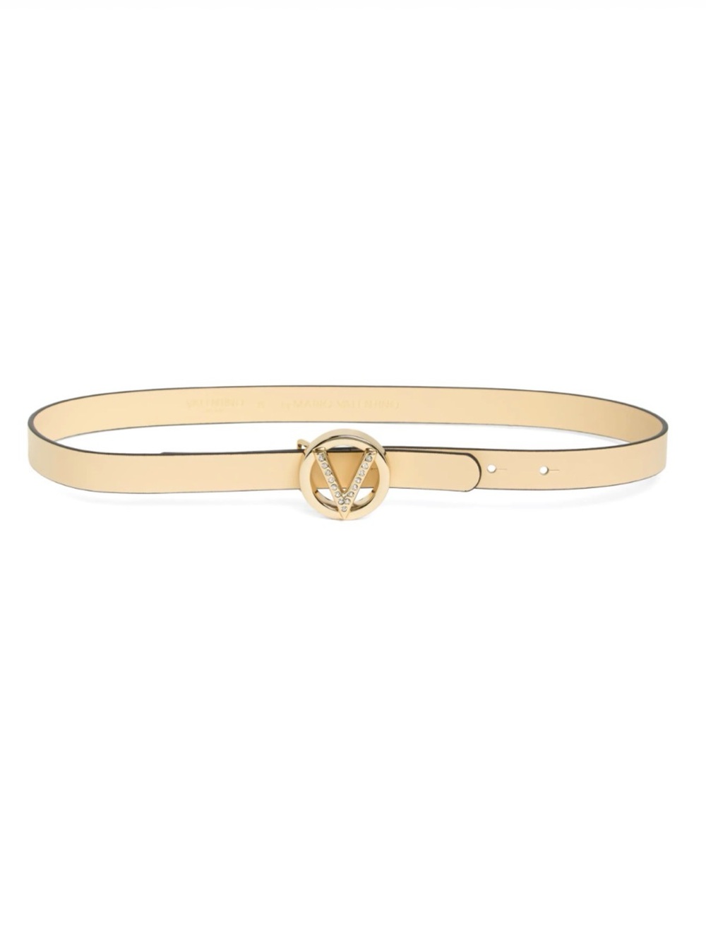 VALENTINO BY MARIO VALENTINO Baby Preciosa Plaque Buckle Leather Belt - medium